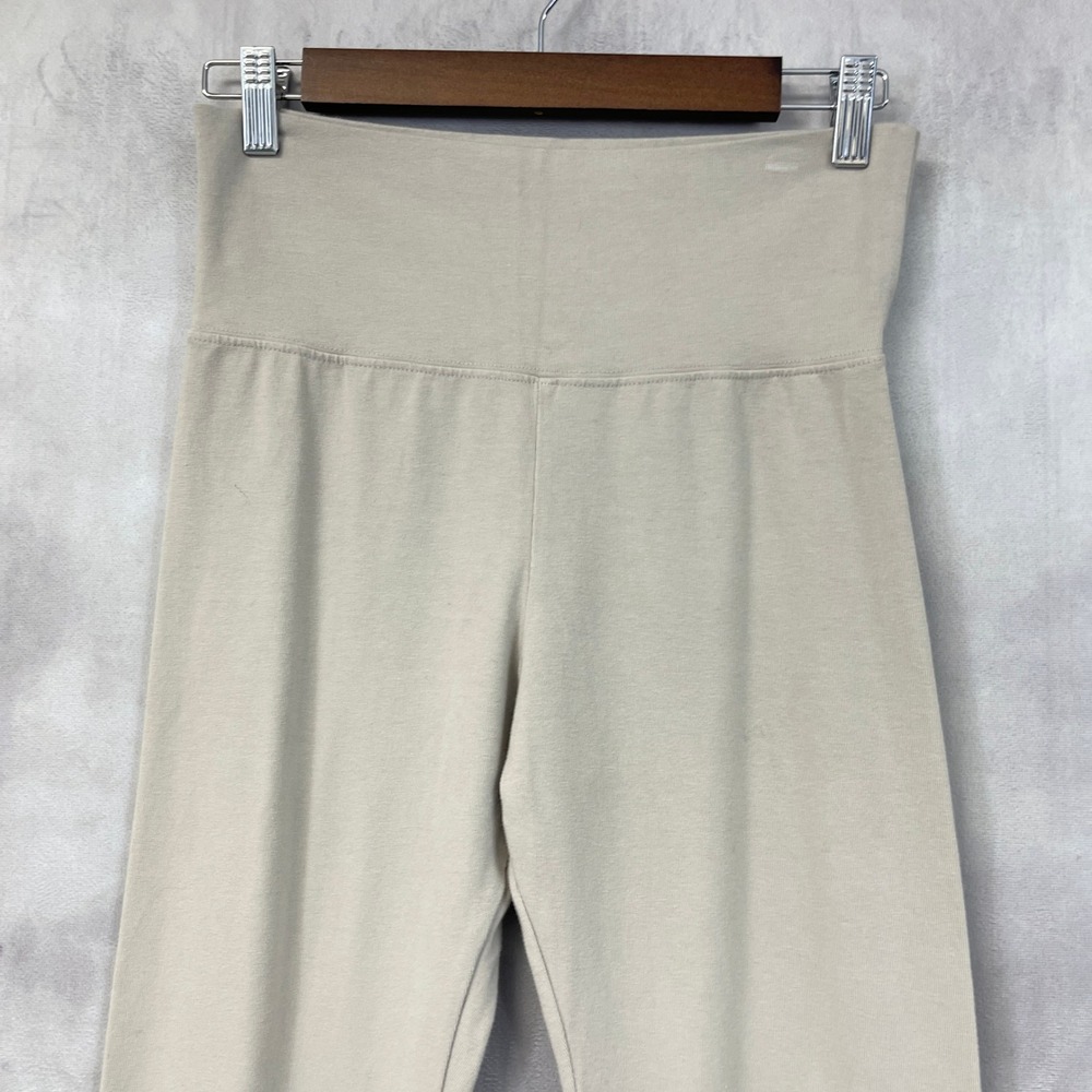 Brandy Melville Foldover Flare Yoga Pants One Size Stretch Minimal Balletcore - Picture 4 of 11